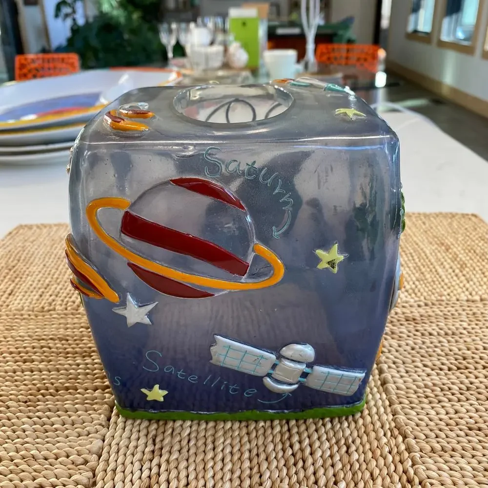 Laura Ashley Space‎ Exploration Square Tissue Box Cover